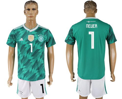 Germany #1 Neuer Away Soccer Country Jersey - Click Image to Close
